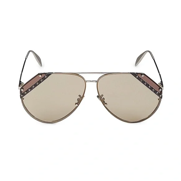 NWT Alexander McQueen 65MM Crystal Sunglasses display picture 2